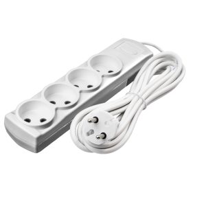 Power strip VIOLUX 2x1 4s 3m without grounding