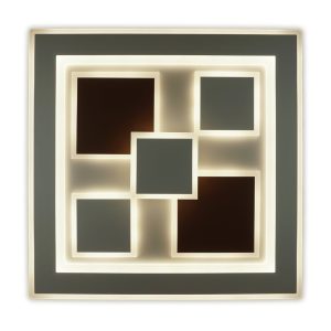 LED світильник smart OXFORD VIOLUX квадрат 110W 3000-5000K IP20 (коричневий)