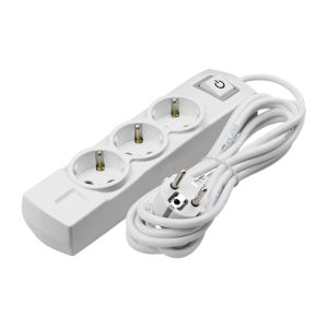 Power strip VIOLUX 3x1 3s 3m with grounding and switch