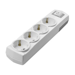 VIOLUX 4-piece socket with grounding with switch