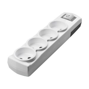 VIOLUX 4-piece socket without grounding with switch