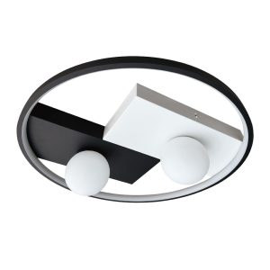 LED lamp smart PICASSO-R VIOLUX round 80W 3000-4000-5000K IP20 white-black