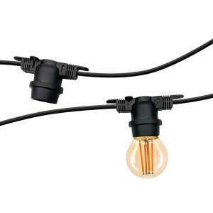 Garland classic STARS 10m 20 holder black IP65