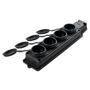 VIOLUX rubber socket 16A 4pin without grounding with cover IP44