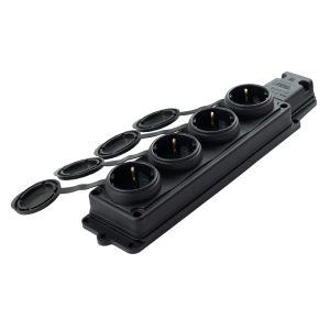 Socket rubber VIOLUX 16A 4-piece with grounding with cover IP44