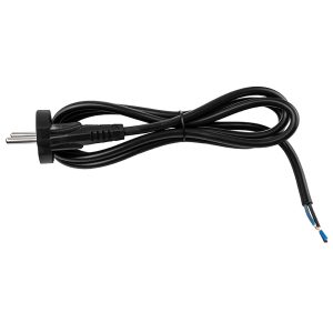 Power cord with plug VIOLUX 2x1 2m 12A with grounding black