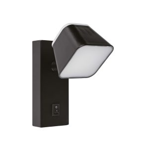 LED настінний світильник CROCUS-S VIOLUX 8W 4200K IP20 чорний