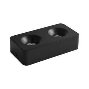 LED світильник ДББ SIDNEY-2L чорний VIOLUX прямокутник 20W 4000K IP20