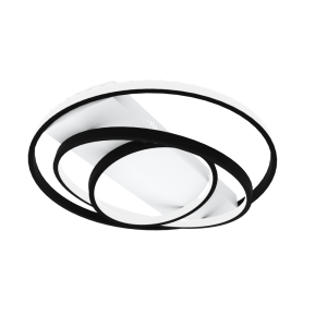 LED світильник smart NITRO VIOLUX круг 100W 3000-4000-5000K IP20 біло-чорний