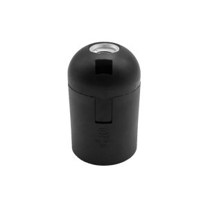 Lamp holder E27 plastic VL258 black Violux