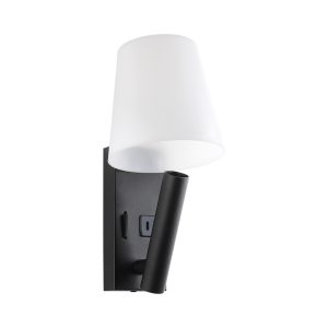 LED wall lamp UMBRELLA USB+TYPE-C VIOLUX 3W 4200K IP20 black