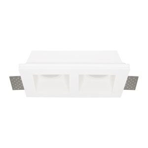 Recessed gypsum downlight DOLOMIT-2L white GU10 IP20 Violux