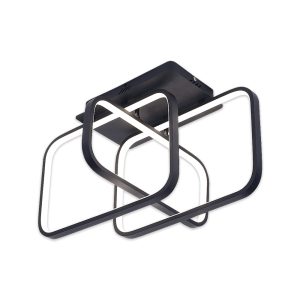 LED світильник smart FIGARO VIOLUX прямокутний 90W 3000-4000-5000K IP20 чорний