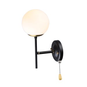 Wall lights for lamps E27x1 FERRERO black + gold Violux