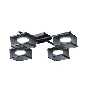 Ceiling lights for lamps GX53x4 PATRICK black Violux