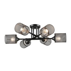 Ceiling lights for lamps E27x6 CARUSO black Violux
