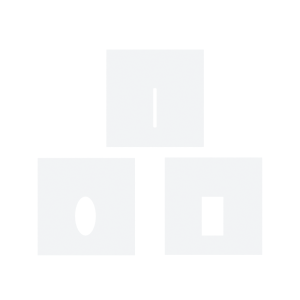 TREKKER light projection adjustment covers square white (set of 3)